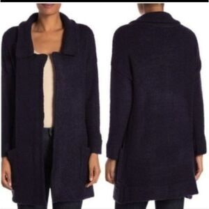 21 Main Notch Collar Navy Cardigan Size Medium NWT